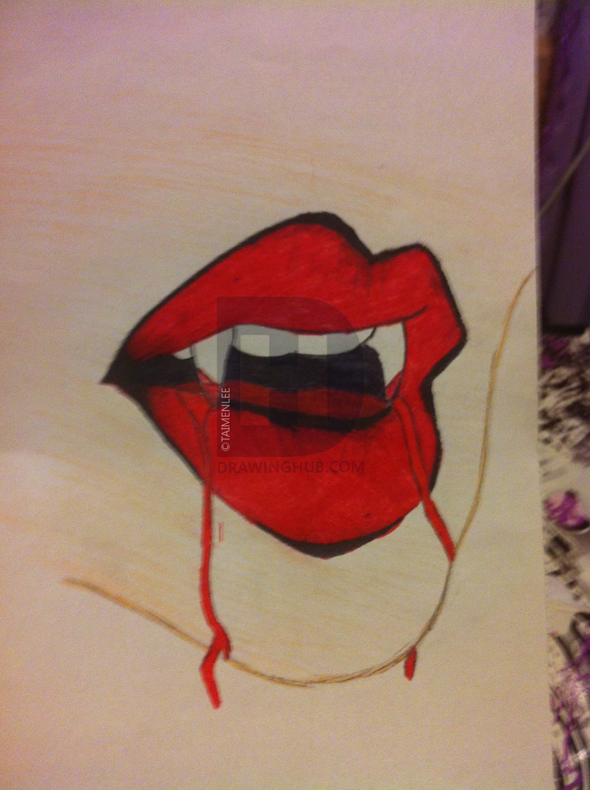 1936x2592 Vampire Lips Drawing - Vampire Lips Drawing