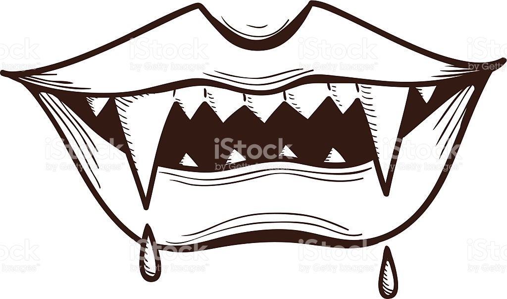 1024x603 Vampire Mouth Clipart Great Free Clipart, Silhouette, Coloring - Vampire Lips Drawing