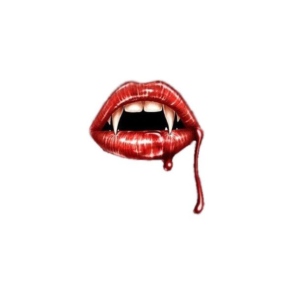 600x600 fangs liked on polyvore featuring fillers, backgrounds, lips - Vampire Lips Drawing