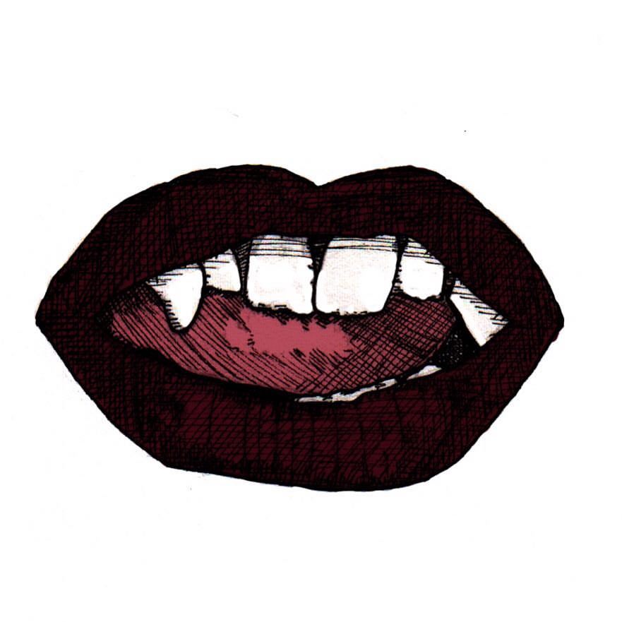 Vampire Mouth Drawing at PaintingValley.com | Explore collection of ...