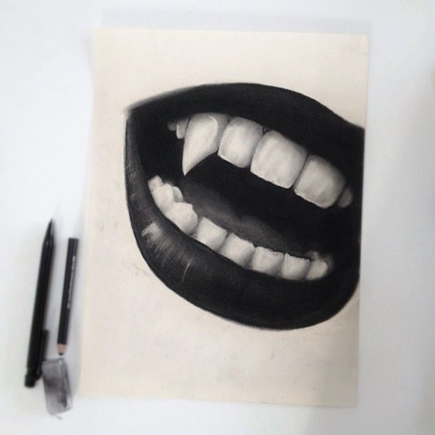 612x612 Vampire Mouth - Vampire Mouth Drawing