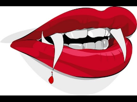 480x360 Drawing Vampire's Mouth - Vampire Mouth Drawing