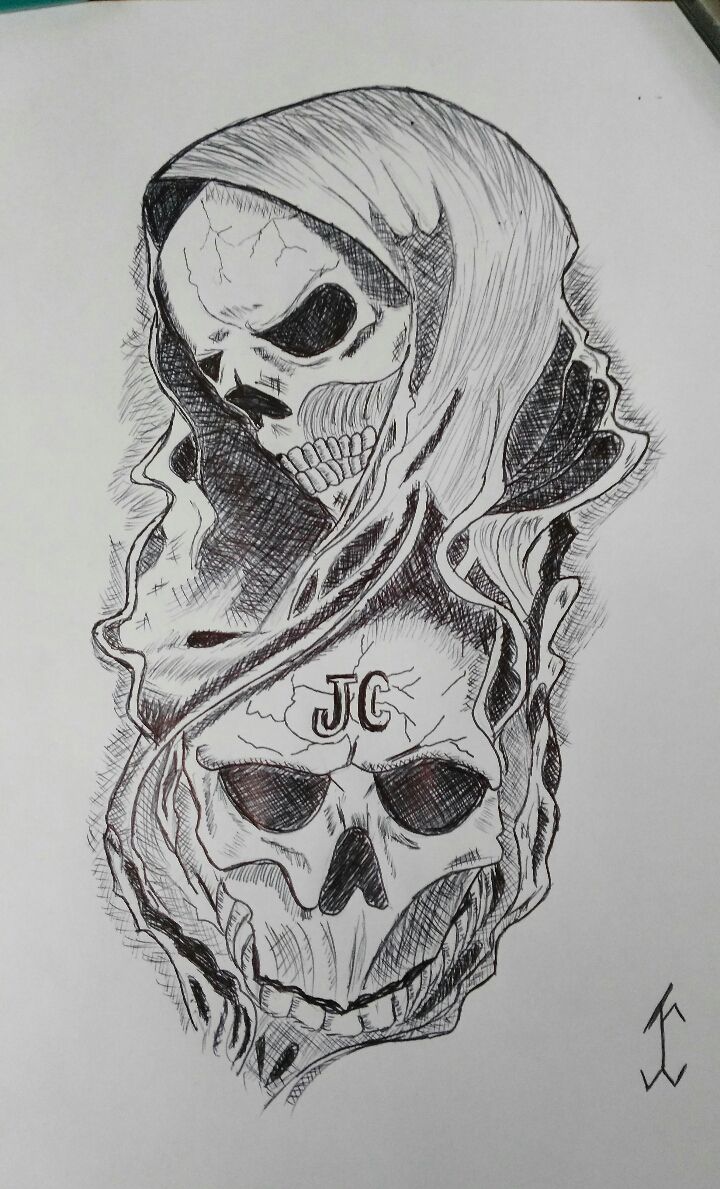 720x1189 Skulldeadcome - Vampire Skull Drawing