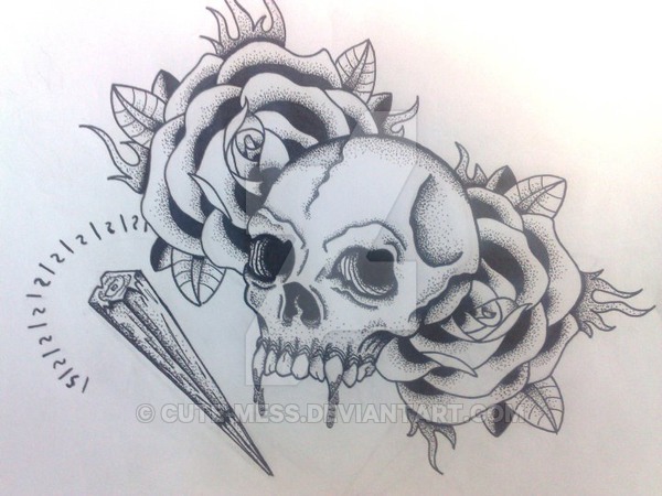 600x450 Vampire Skull - Vampire Skull Drawing