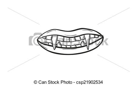 Vampire Teeth Drawing At Paintingvalley.com 