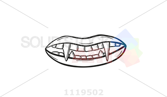 Vampire Teeth Drawing at PaintingValley.com | Explore collection of ...