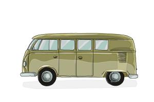 300x200 how to draw a van - Van Drawing