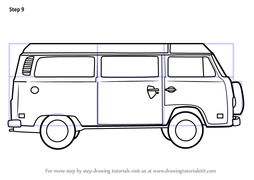 848x602 Step - Van Drawing