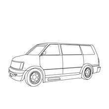 220x220 chevy van coloring pages - Van Drawing