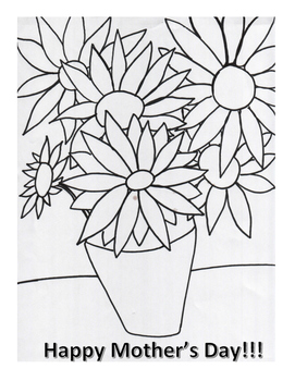 271x350 van gogh's sunflowers worksheets teaching resources tpt - Van Gogh Sunflowers Drawing