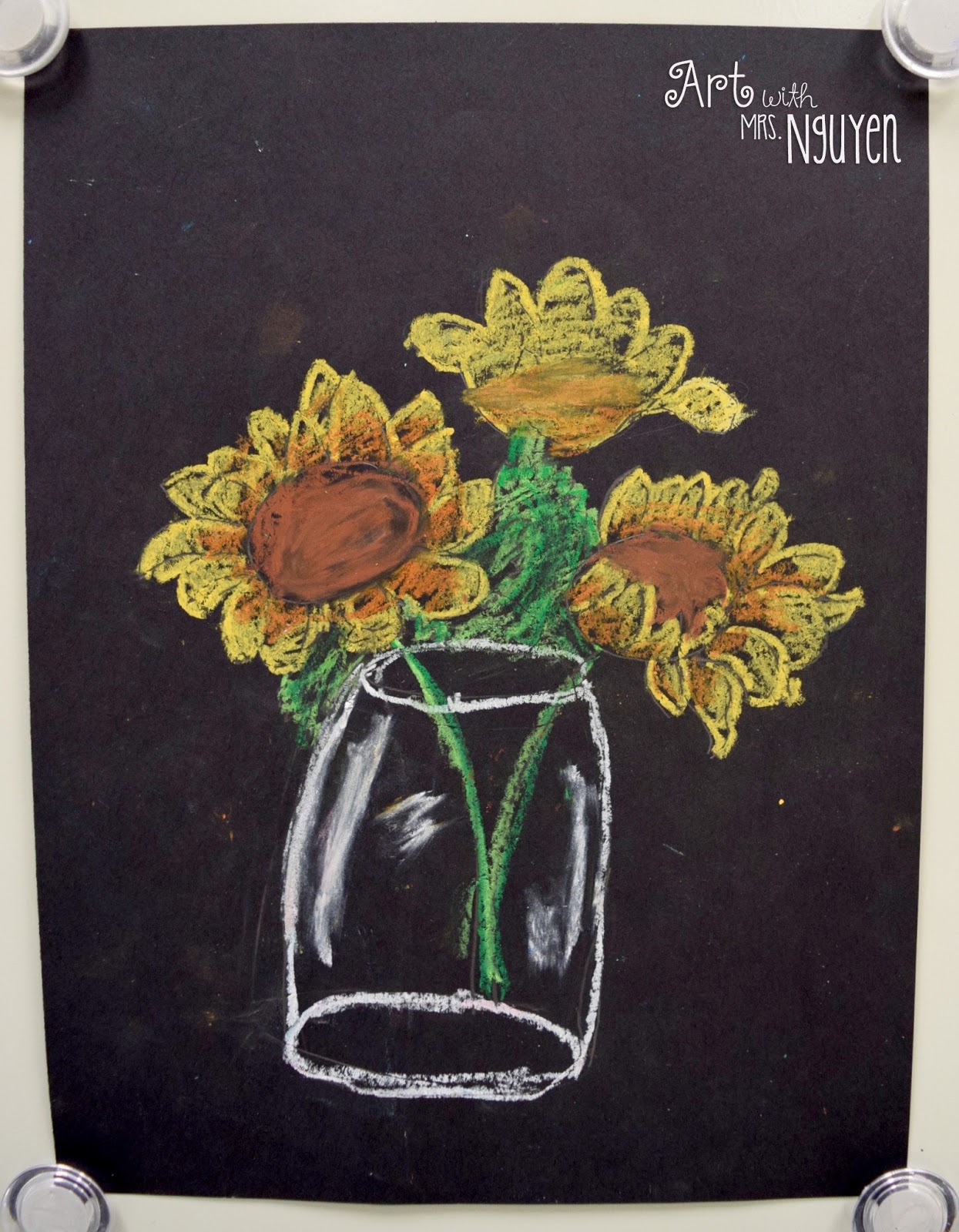 1245x1600 van gogh sunflower drawings - Van Gogh Sunflowers Drawing