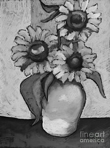 224x300 van gogh sunflowers drawings fine art america - Van Gogh Sunflowers Drawing