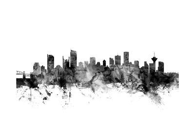 400x267 Vancouver Canada Skyline Art Print - Vancouver Skyline Drawing