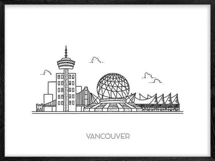 720x540 Vancouver Skyline - Vancouver Skyline Drawing