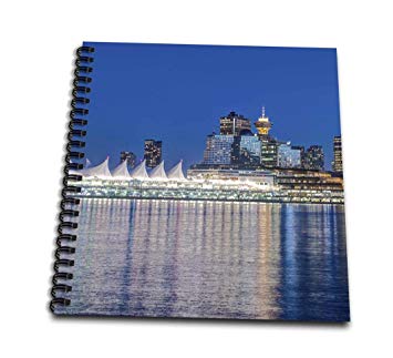 355x323 Canada, British Columbia, Twilight Vancouver - Vancouver Skyline Drawing