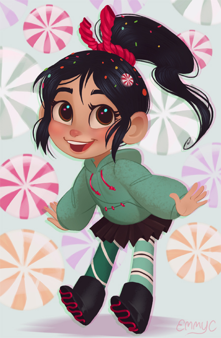 450x687 vanellope von schweetz on we heart it - Vanellope Von Schweetz Drawing