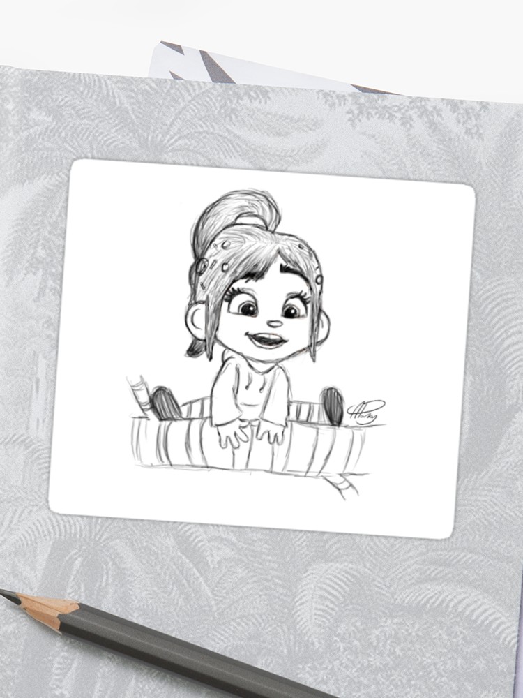 750x1000 vanellope von schweetz sticker - Vanellope Von Schweetz Drawing