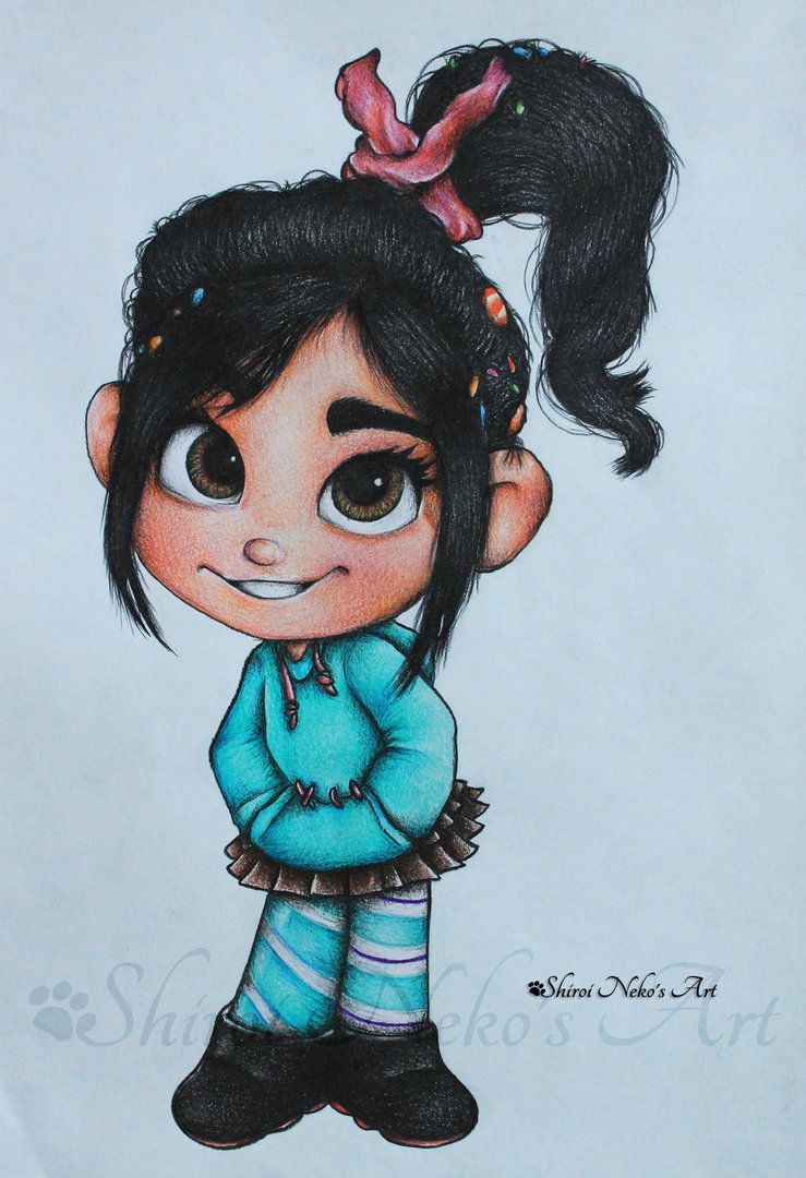 739x1080 wreck it ralph - Vanellope Von Schweetz Drawing