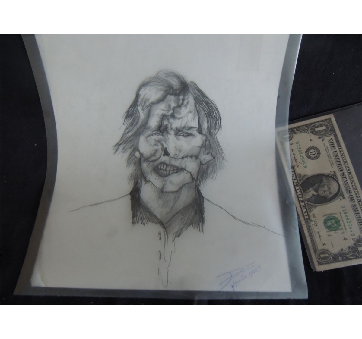 1200x1125 Vanilla Sky Tom Cruise Original Scarred Face Make Up - Vanilla Sky Drawing