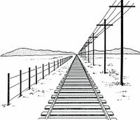 200x172 Perspective A First Rate Line Drawing That Illustrates - Vanishing Point Drawing