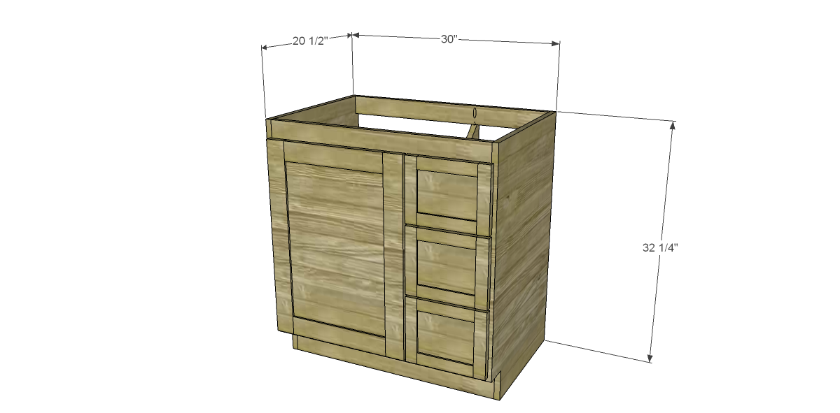 1200x591 diy woodworking plans to build a custom bath vanity - Vanity Drawings