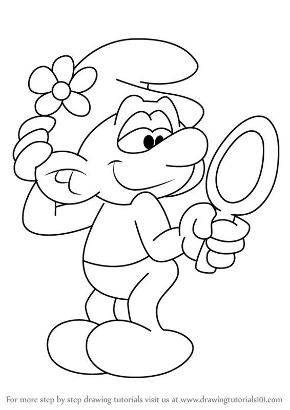 566x800 Learn How To Draw Vanity Smurf From Smurfs - Vanity Drawings