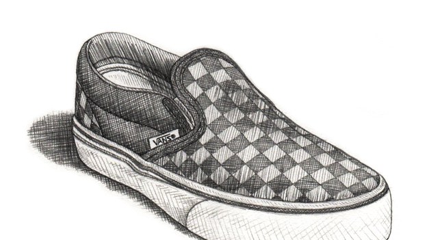 Vans Shoe Drawing at PaintingValley.com | Explore collection of Vans ...