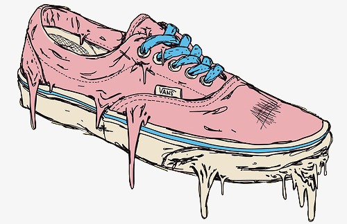 500x324 vans canvas shoes, shoes clipart, us man, american comics png - Vans Shoe Drawing