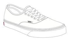 vans shoes to draw