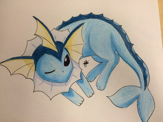 320x240 My Drawing If Vaporeon! - Vaporeon Drawing