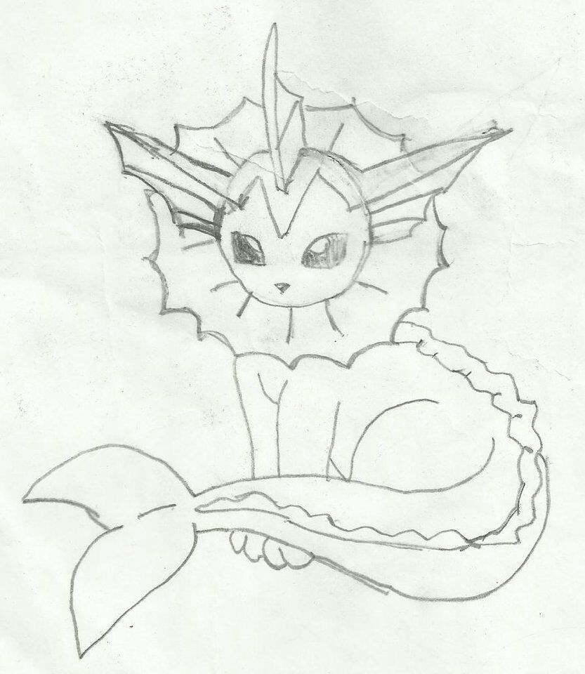 833x960 Vaporeon Drawing Amino - Vaporeon Drawing