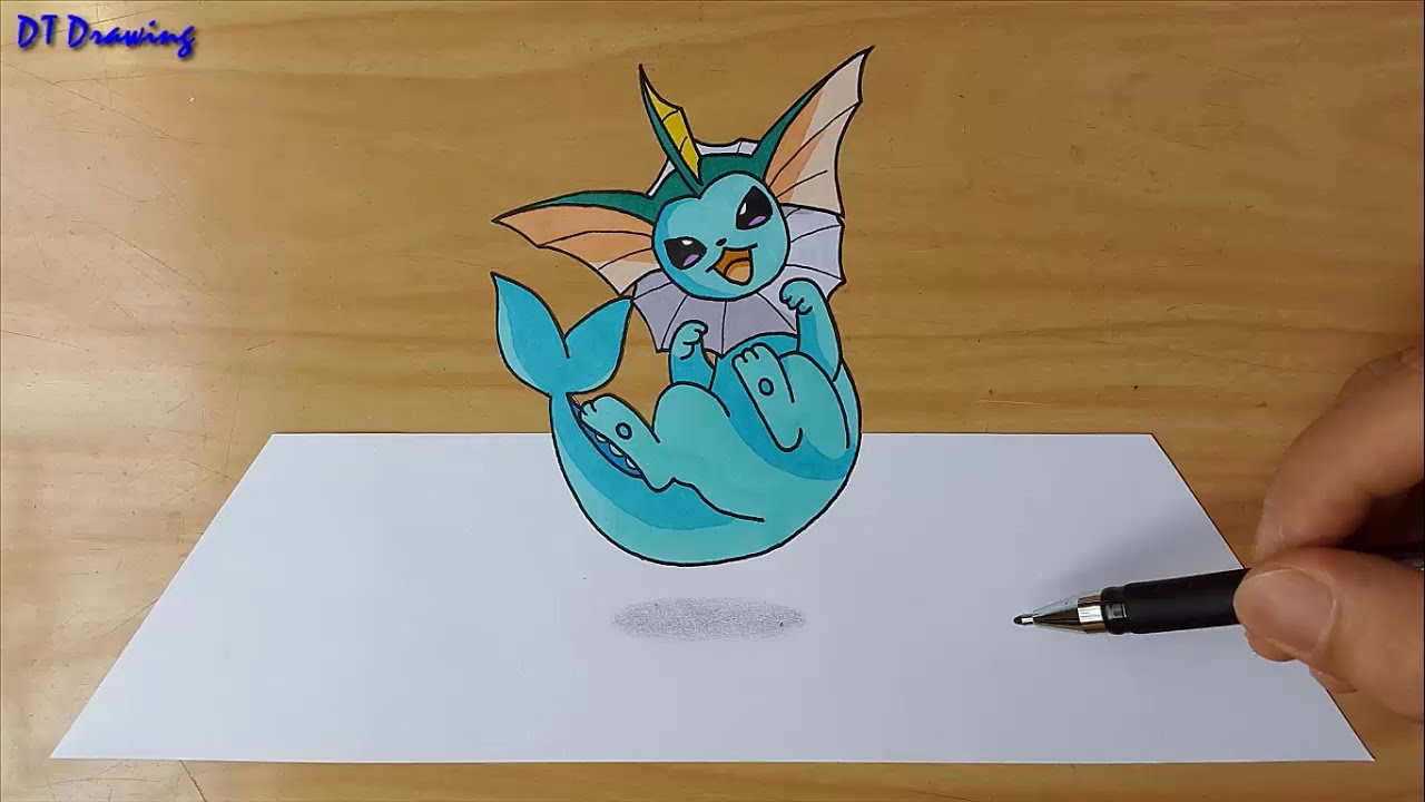 1280x720 Vaporeon Pokemon - Vaporeon Drawing