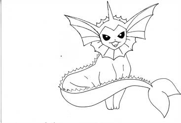 367x250 drawing commission sample vaporeon - Vaporeon Drawing