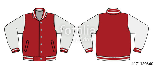 500x218 illustration of varsity jacket stock image and royalty free - Varsity Jacket Drawing