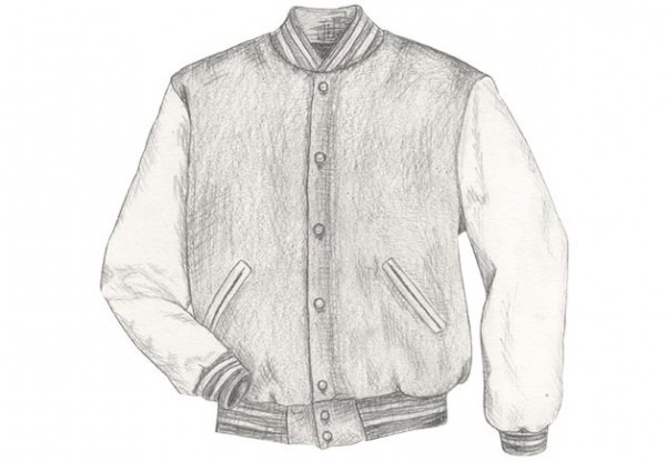 Varsity Jacket Drawing at PaintingValley.com | Explore collection of