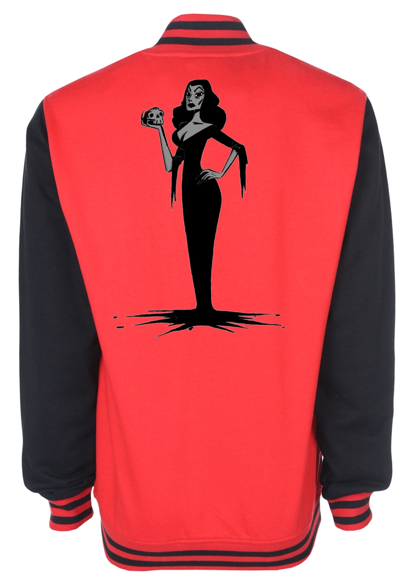 849x1200 vampira drawing varsity jacket - Varsity Jacket Drawing