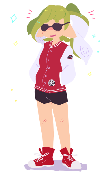 384x600 drawing the designs on the varsity jacket is hard and i don't - Varsity Jacket Drawing