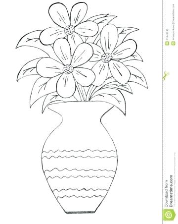 360x452 flower vases drawing - Vase Drawing