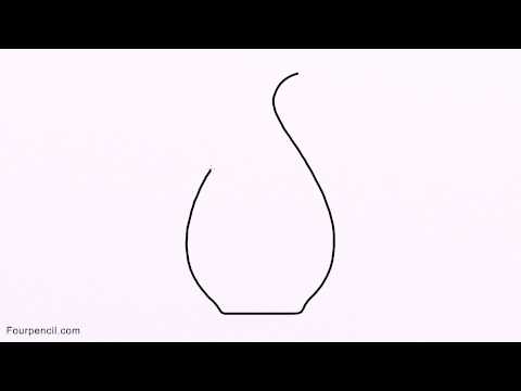 480x360 How To Draw Vase For Kids Drawing Step - Vase Drawing For Kids