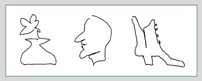 708x284 examples of blindfolded drawings of the vase with a flower - Vase Face Drawing