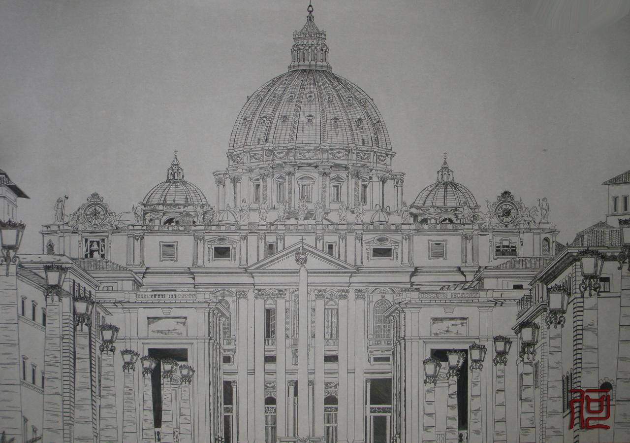 1280x899 The Vatican - Vatican Drawing
