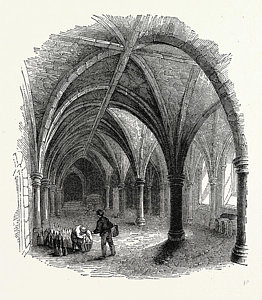262x300 vault gerards hall, london, england, engraving century - Vault Drawing