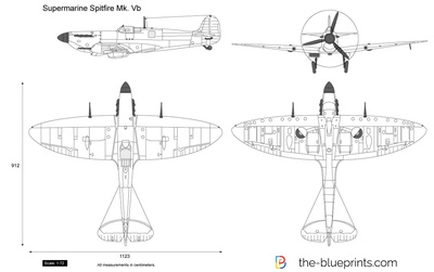 400x251 supermarine spitfire mk vb vector drawing - Vb Drawing