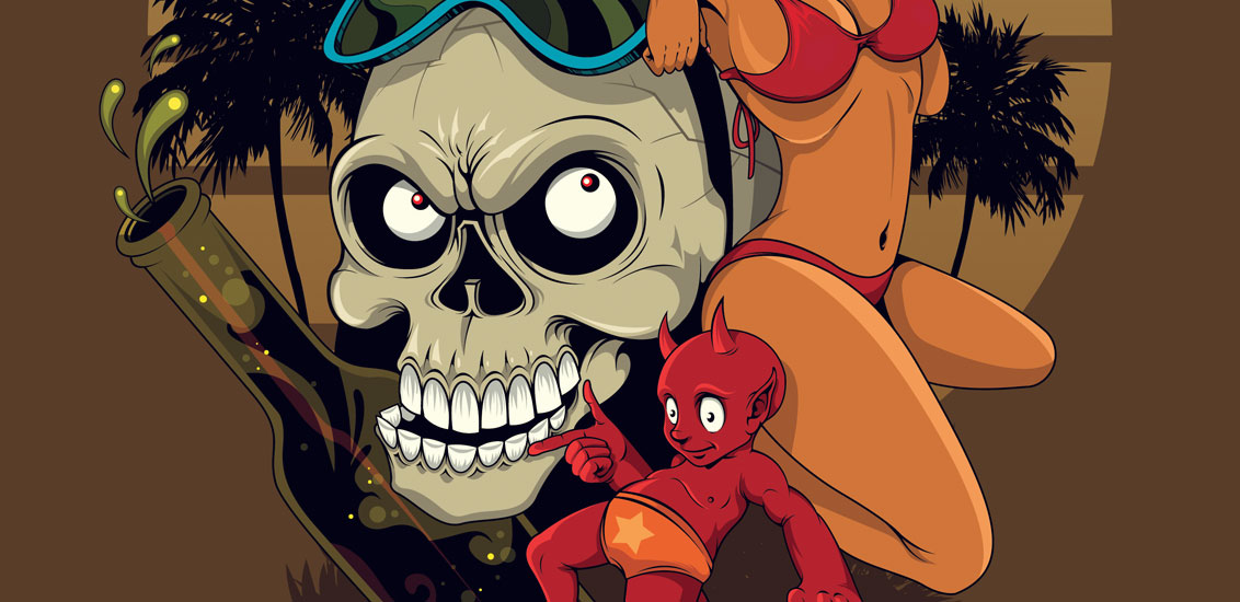 1132x550 From Sketch To Vector Illustration - Vector Art Drawing