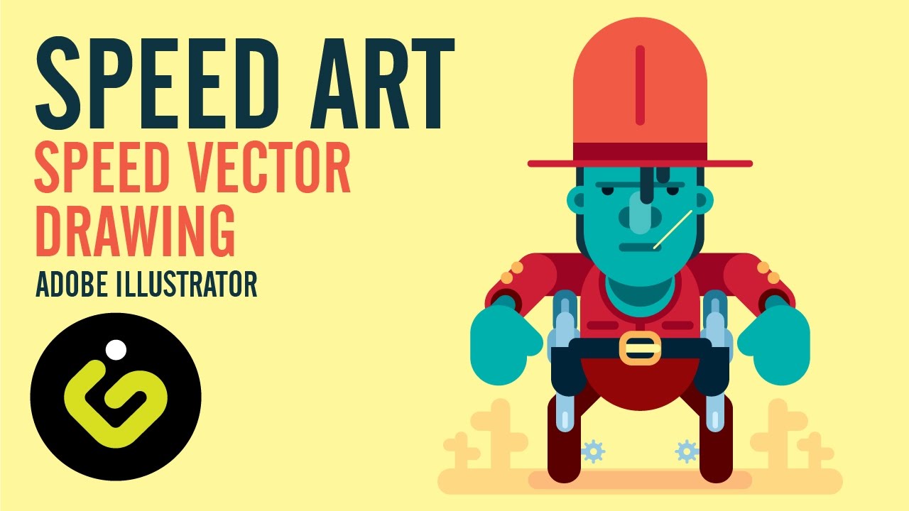 1280x720 Vector Art In Adobe Illustrator, Speed Drawing Tutorial - Vector Art Drawing