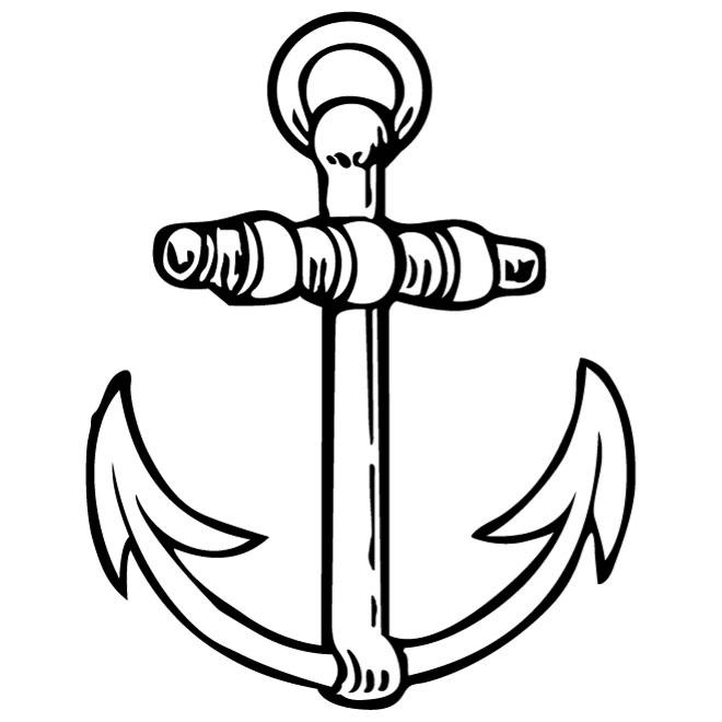 660x660 Anchor Vector Drawing - Vector Drawing