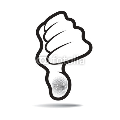 400x400 Thumb With Fingerprint Vector Drawing Buy Photos Ap Images - Vector Drawing