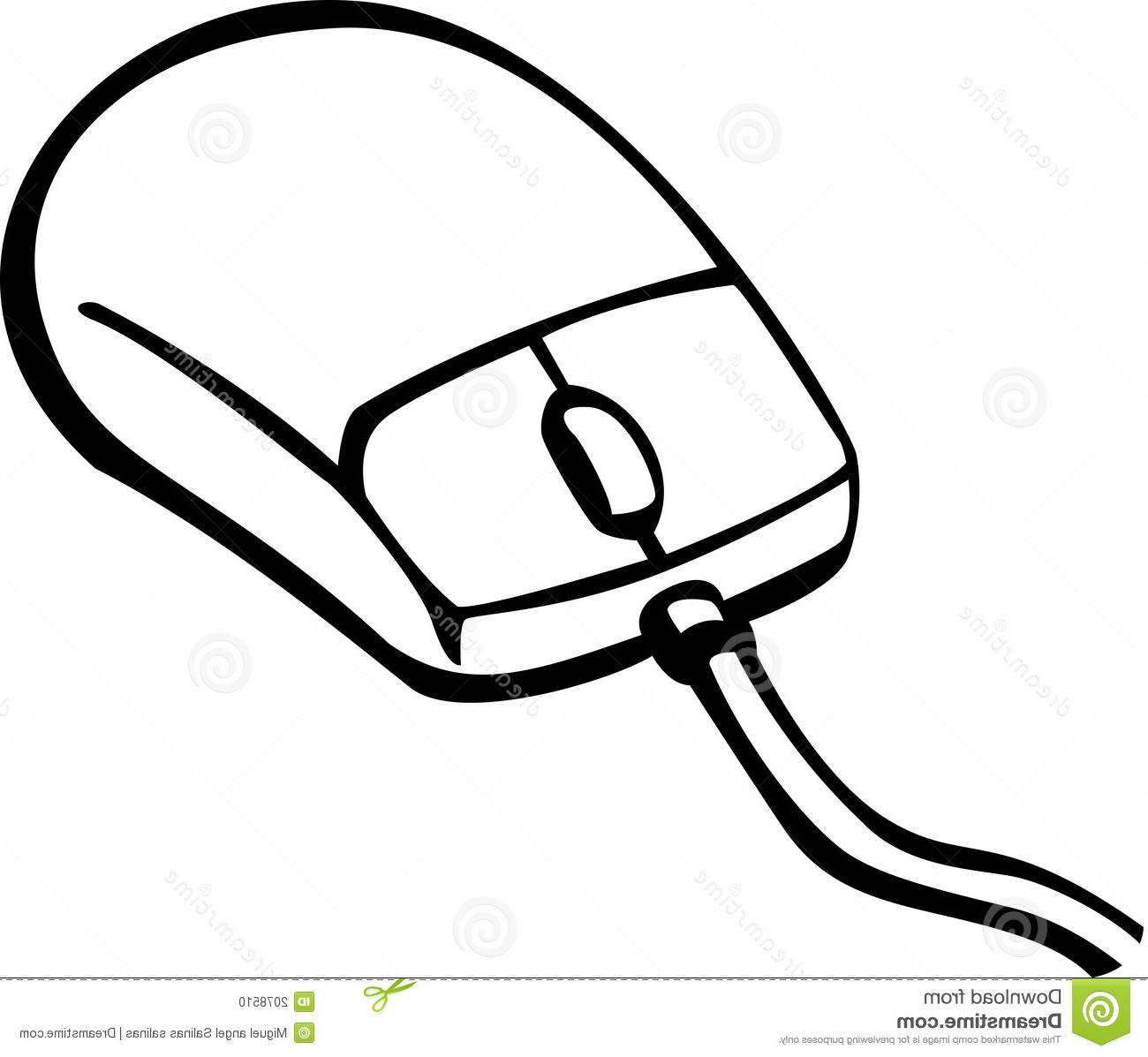 1300x1197 best hd cartoon computer mouse vector drawing free vector art - Vector Drawing
