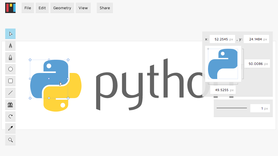 965x541 Mondrian - Vector Drawing Online