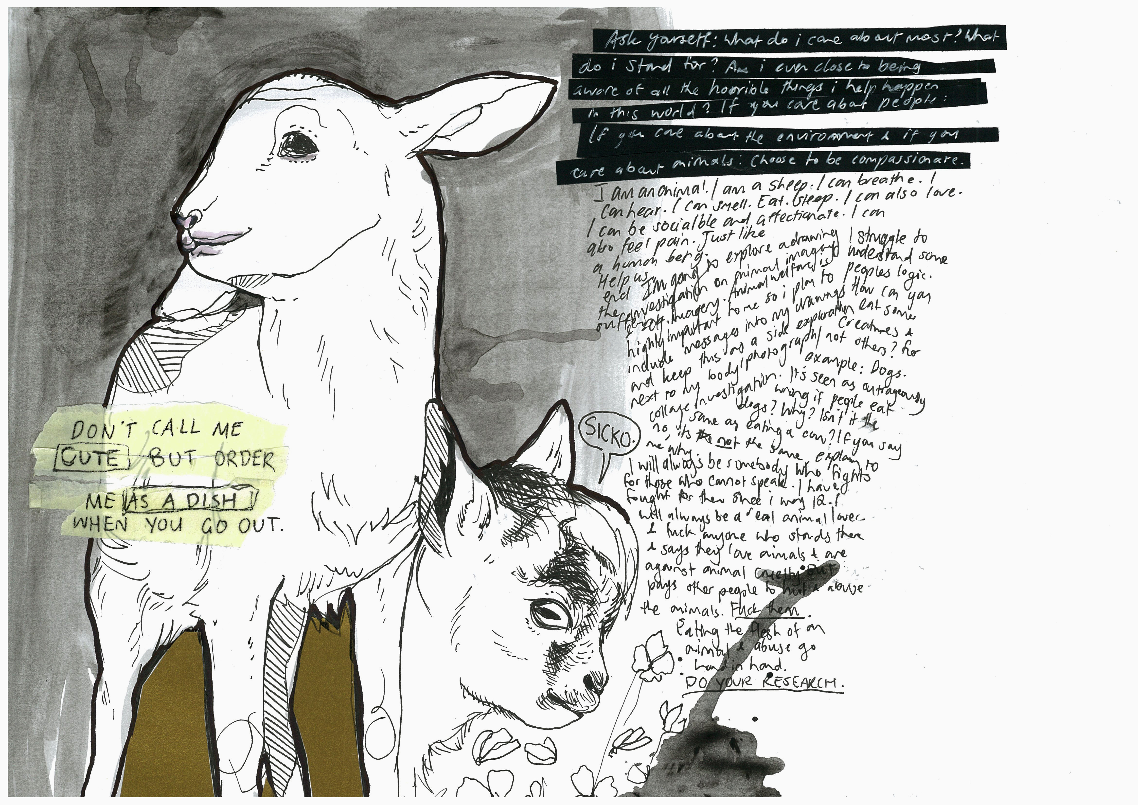 4680x3310 drawing a students vegan journey - Vegan Drawing